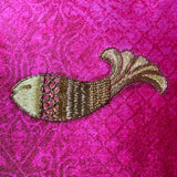 Ornate Machali Embroidered Cushion