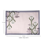 Art Nouveau Pink Fabric Table mats (set of 2)