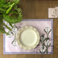 Art Nouveau Pink Fabric Table mats (1 set - 2 pcs in stock)