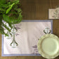Art Nouveau Pink Fabric Table mats (1 set - 2 pcs in stock)