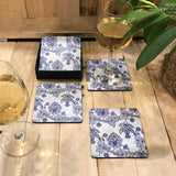 Blue Pottery Chintz Coasters