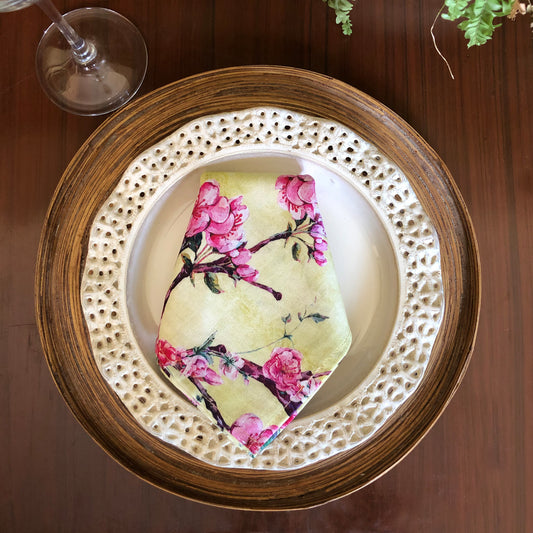 Cherry Blossom Set Of 6 Table Napkins