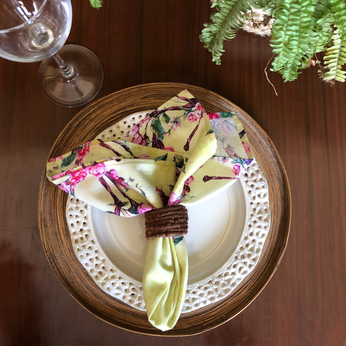 Cherry Blossom Set Of 6 Table Napkins
