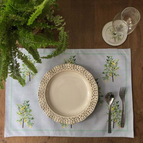 Lemon Tree Fabric Table mats (set of 2)