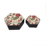 Botanical Chintz Hexagon Box