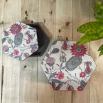 Botanical Chintz Hexagon Box