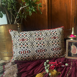 Geometric Jaal Cushion Cover