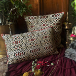 Geometric Jaal Cushion Cover