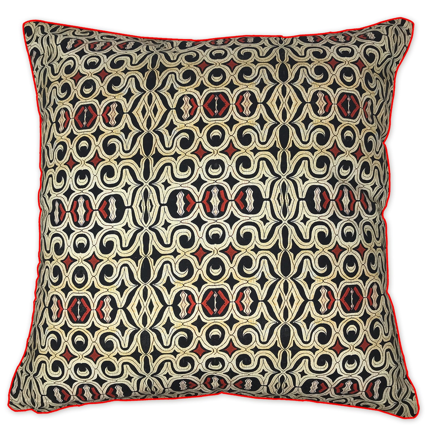 Geometric Jaal Cushion Cover