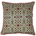 Geometric Jaal Cushion Cover