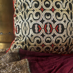 Geometric Jaal Cushion Cover