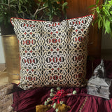 Geometric Jaal Cushion Cover
