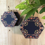 Intricate Inlay Hexagon Box