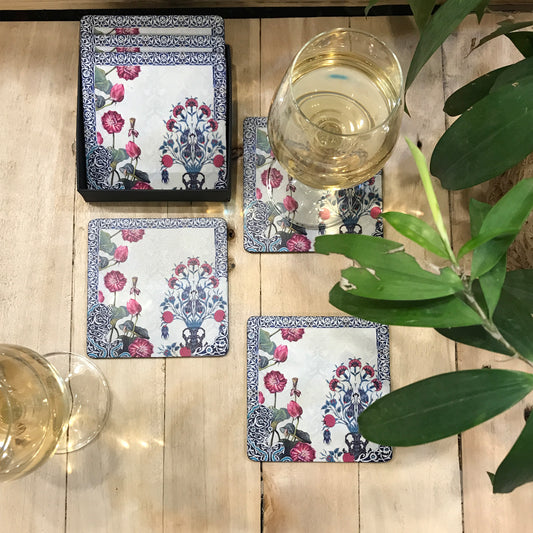 Enchanted Poppy Garden Coasters