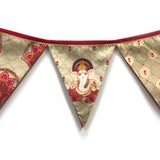 Brocade printed Ganpati Toran / Bunting