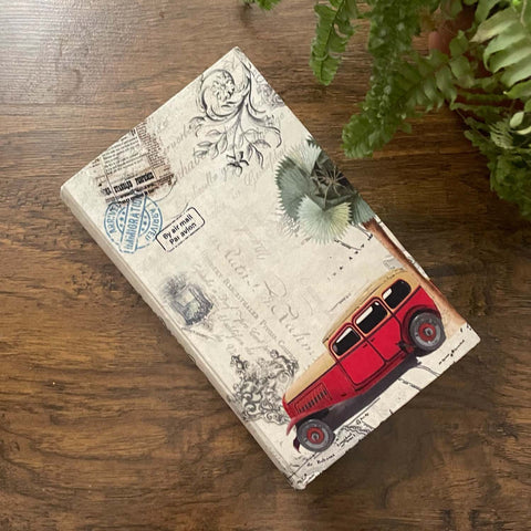 Vintage Car Book Shaped Box