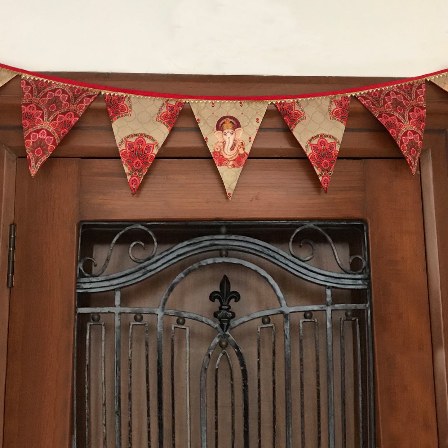 Brocade printed Ganpati Toran / Bunting