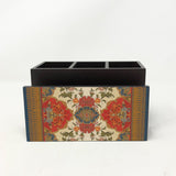 Indian Motif Cutlery Stand with Tissue Paper Holder