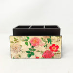 Enchanted Rose Garden Cutlery Stand with Tissue Paper Holder