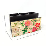 Enchanted Rose Garden Cutlery Stand with Tissue Paper Holder