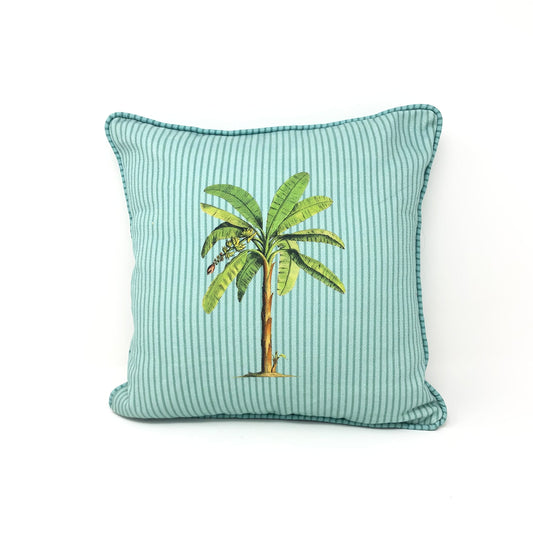 Tropical Palm Tree Reversible Cushion Small - Last Piece
