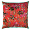 Floral Bahaar (Orange) Cushion Cover