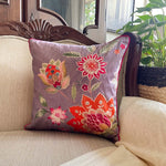 Lilac Artichoke Chintz Cushion Cover
