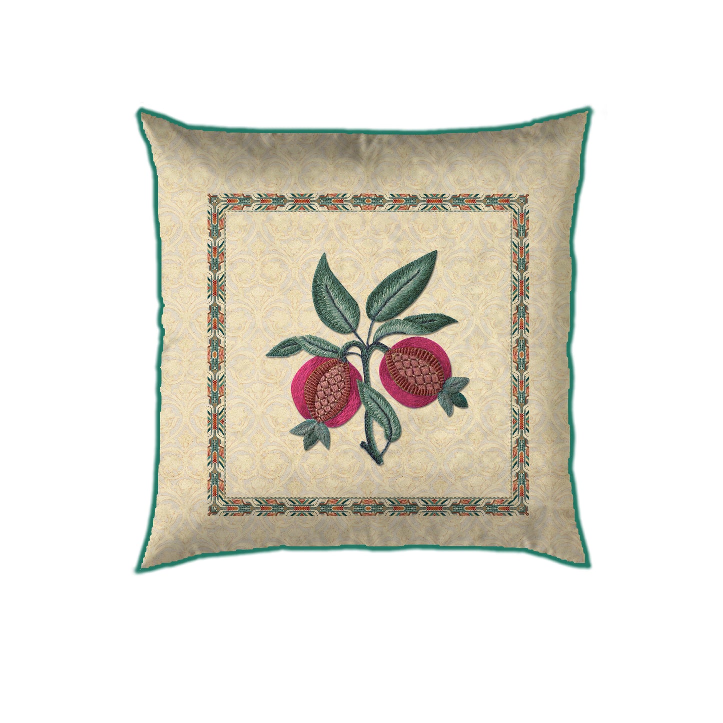 Floral Trellis Buta Cushion Cover Small Last 2 piece
