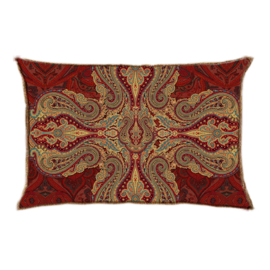 Paisley Jamavar Long Cushion-Last Piece