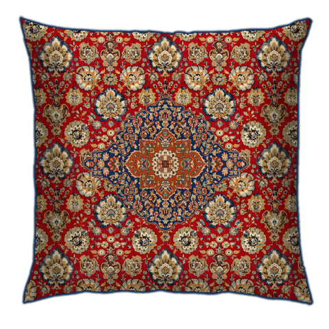 Persian Floral Jaal (Rust) Cushion