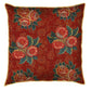 Maroon Floral Bunches Cushion Cover - last Piece