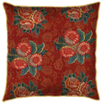 Maroon Floral Bunches Cushion
