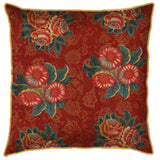 Maroon Floral Bunches Cushion