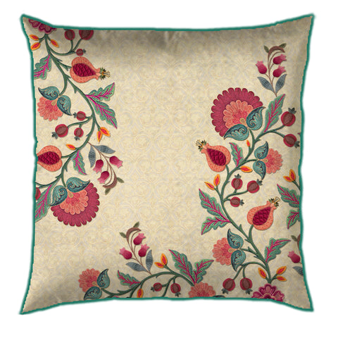 Floral Tranquil Beige Cushion