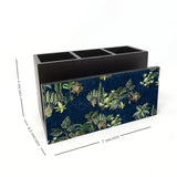 Forest Blues Cutlery Stand with Tissue Paper Holder