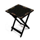 Slate Black Grunge Folding Table