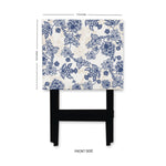 Blue Pottery Folding Table