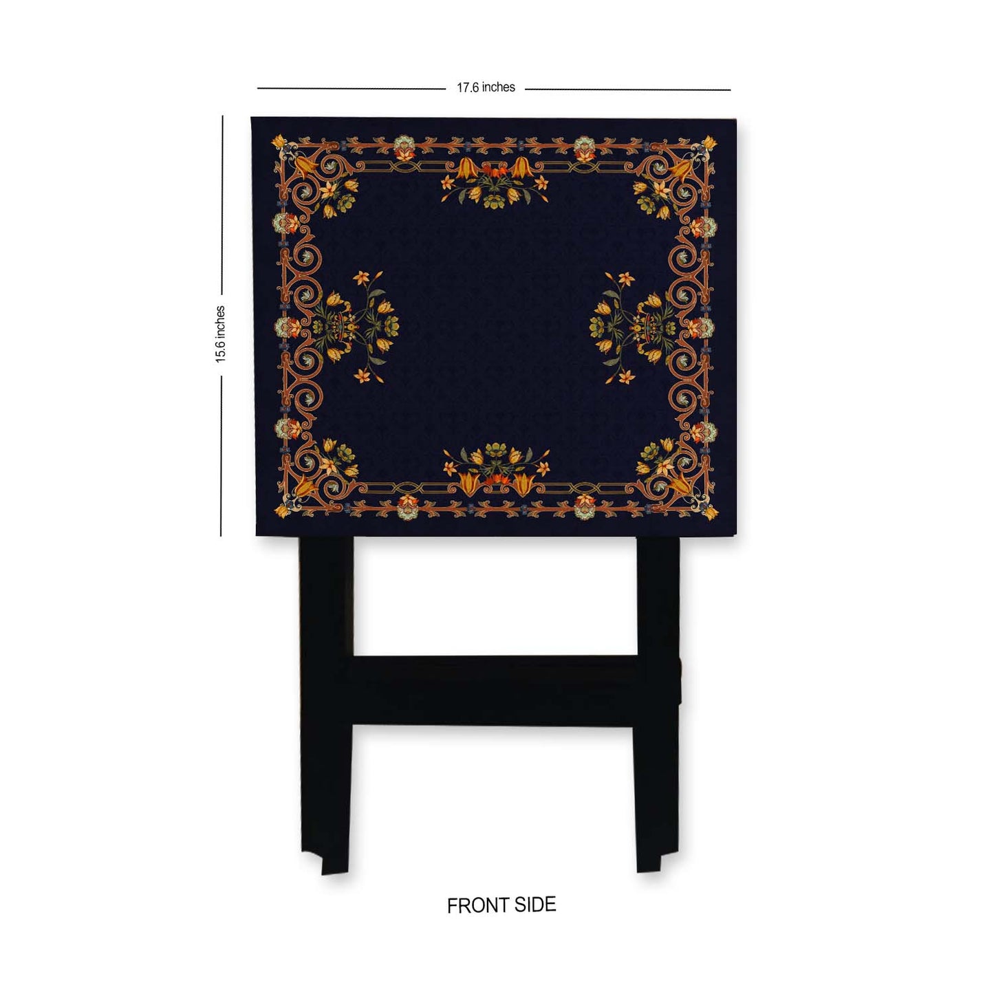 Intricate Inlay Folding Table