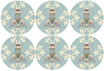 Art Nouveau Floral Coasters