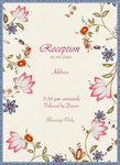 Lotus Chintz Wedding Card