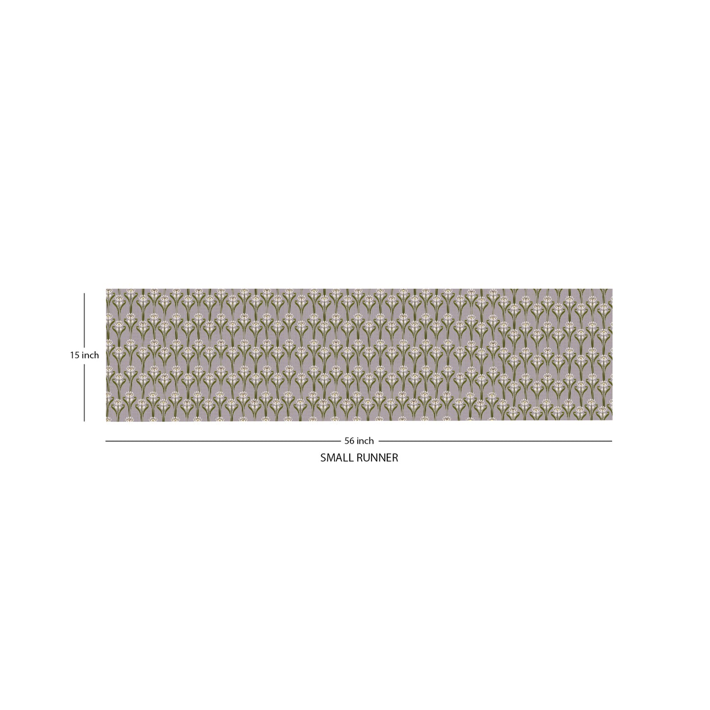 Lilac Lotus Cotton Table Runner