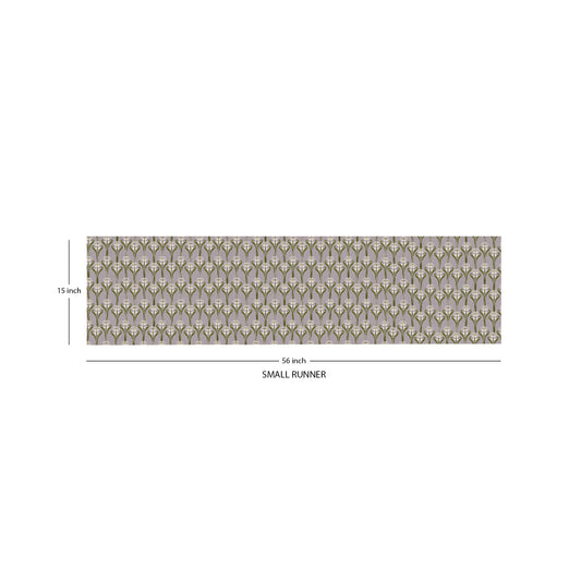 Lilac Lotus Cotton Table Runner