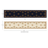 Intricate Inlay Reversible Table Runner