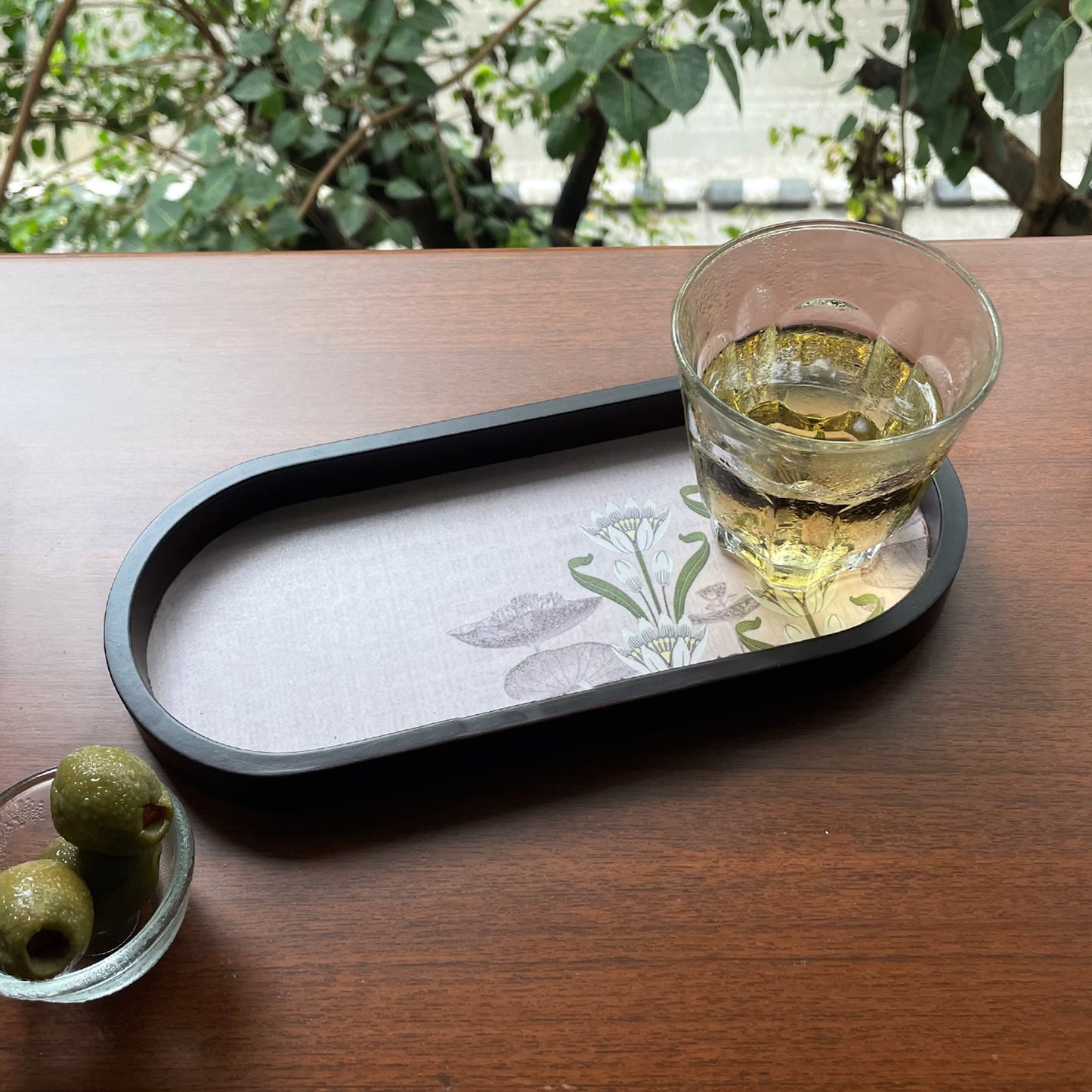 Art Nouveau Oval Small Tray
