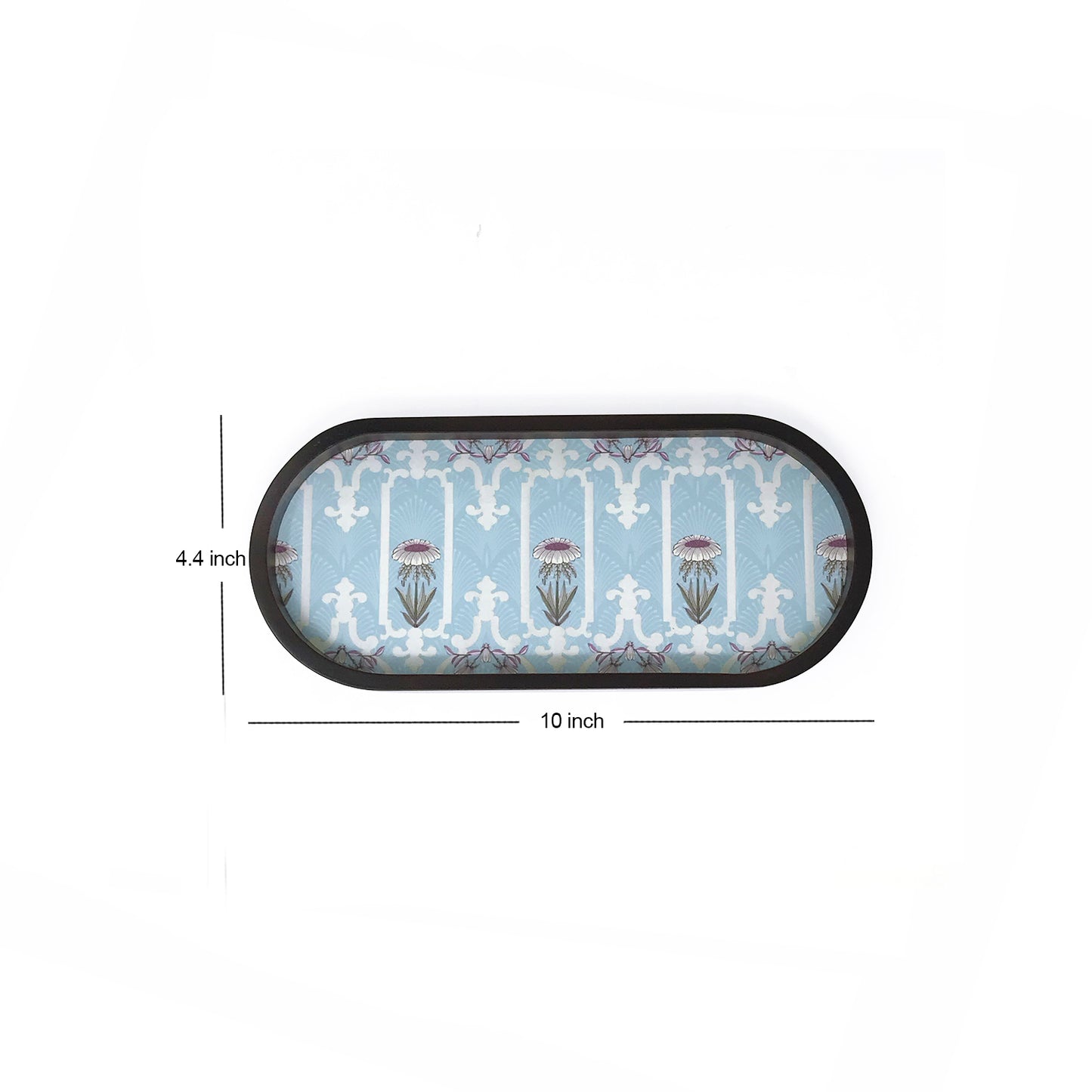 Art Nouveau Floral Oval Small Tray