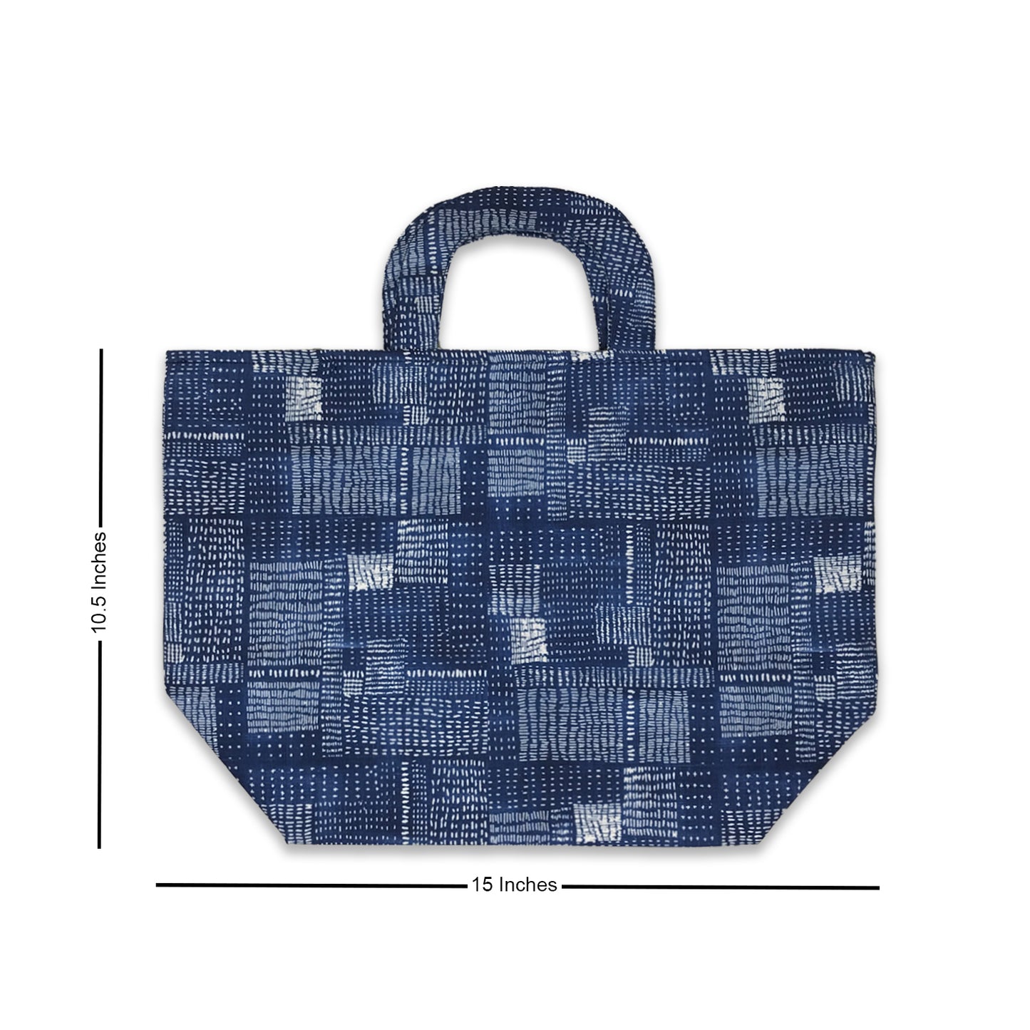 Shibori Printed Roll down Bag/Basket