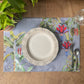 Tropical Blooms Fabric Table mats (set of 2- 1 Set in stock)