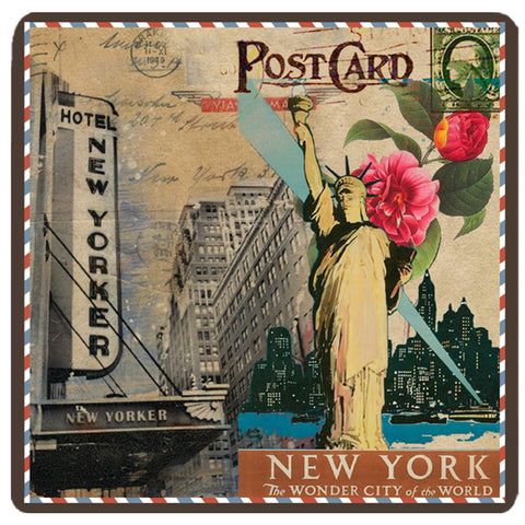 Postcard Collection - New York Trivet