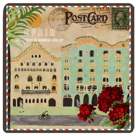 Postcard Collection - Spain Trivet