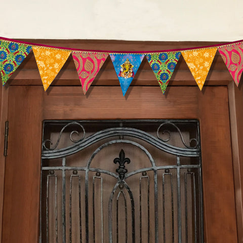 Festive Blue Ganpati Toran / Bunting